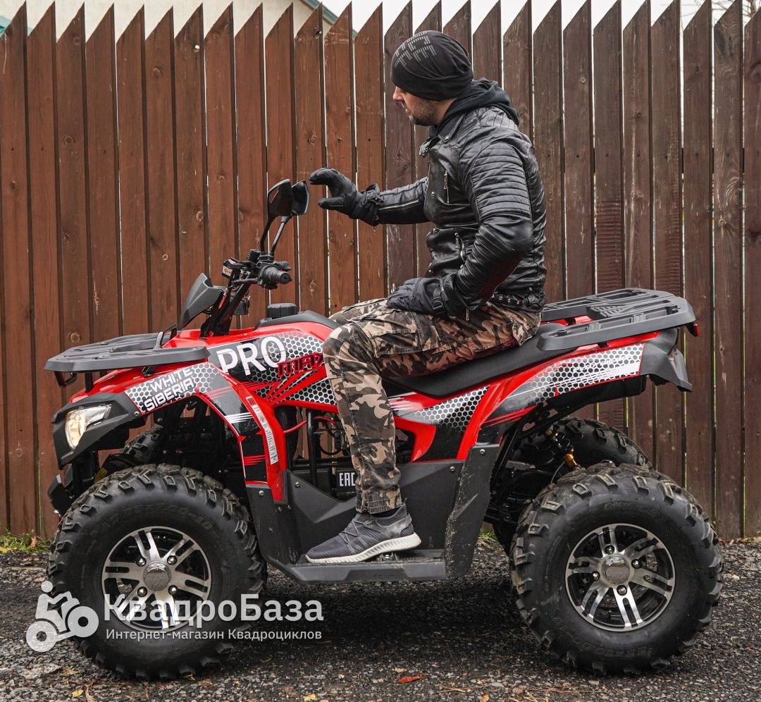 Электрический квадроцикл WHITE SIBERIA SNEG PRO MAX 6000W