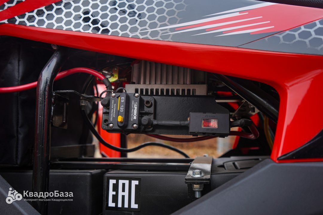 Электрический квадроцикл WHITE SIBERIA SNEG PRO MAX 6000W