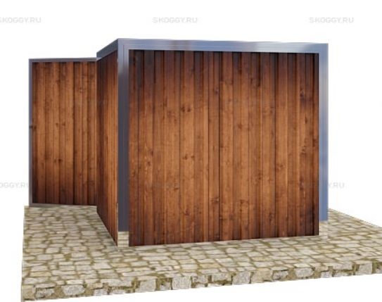 Гараж для Мопедов с Плоской Крышей Стандартный SKOGGY 2м