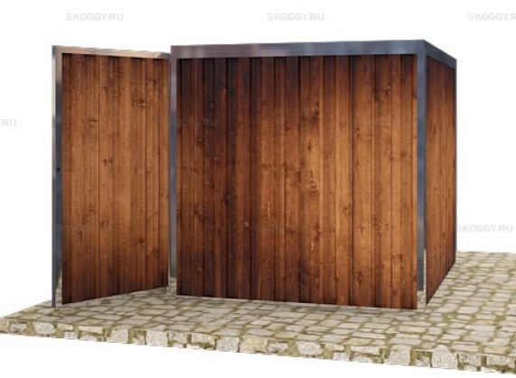 Гараж для Мопедов с Плоской Крышей Стандартный SKOGGY 2м