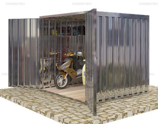 Гараж для Мопедов с Плоской Крышей Стандартный SKOGGY 2м