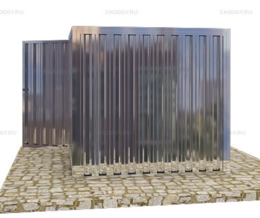 Гараж для Мопедов с Плоской Крышей Стандартный SKOGGY 2м