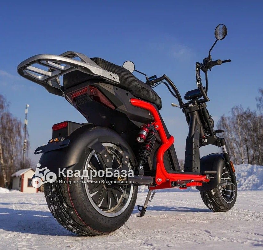 Электроскутер WHITE SIBERIA PRO BLACK EDITION 5000W