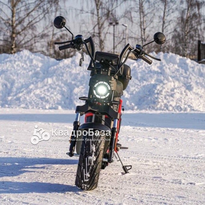 Электроскутер WHITE SIBERIA PRO BLACK EDITION 5000W