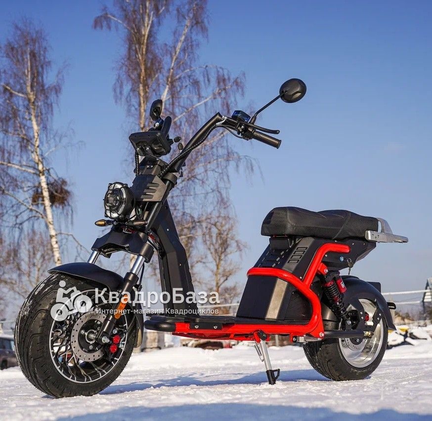 Электроскутер WHITE SIBERIA PRO BLACK EDITION 5000W