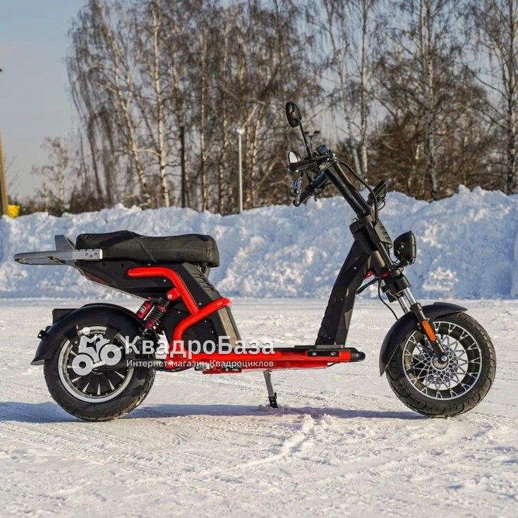 Электроскутер WHITE SIBERIA PRO BLACK EDITION 5000W