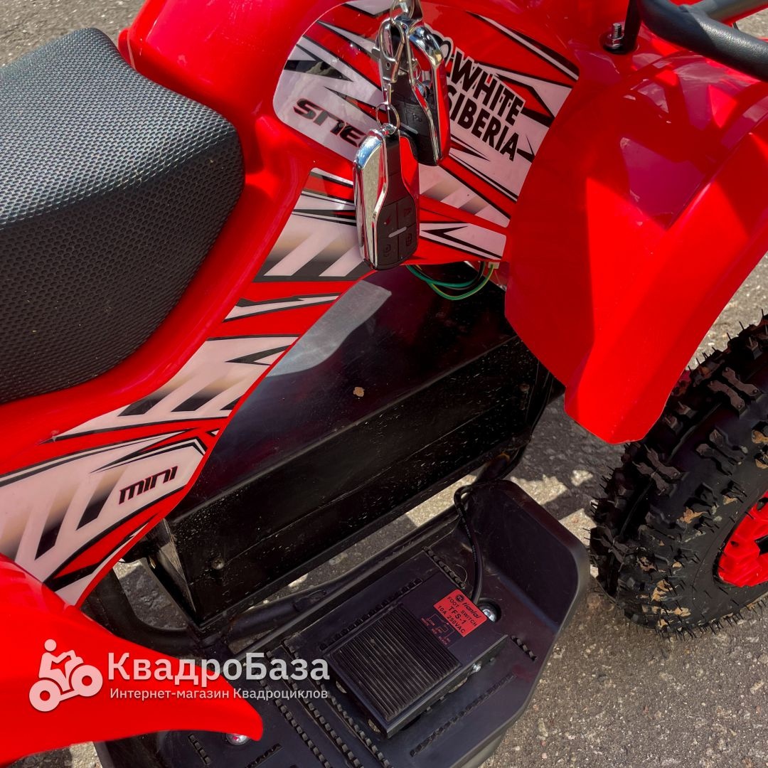 Электрический квадроцикл WHITE SIBERIA SNEG MINI