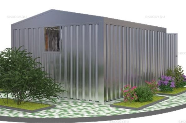 Гараж для автомобиля SKOGGY с распашными воротами 4 м