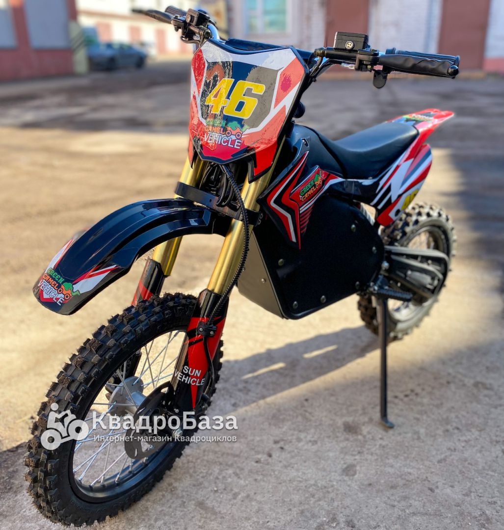 Электромотоцикл GreenCamel Питбайк DB500 48V 1500W R14/R12