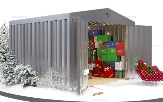 Металлический Гараж с Увеличенной Шириной и Высотой SKOGGY 3 м