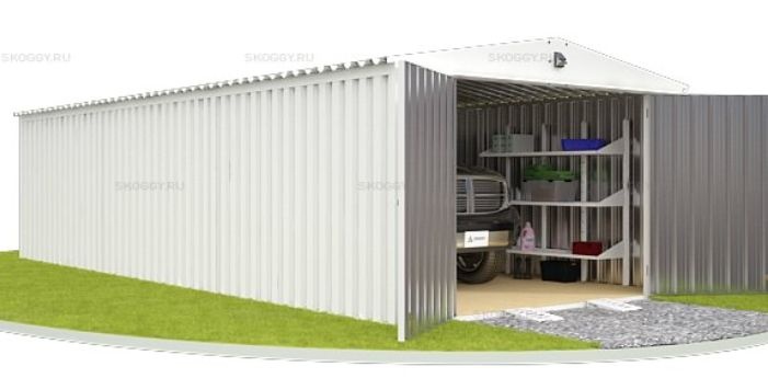 Гараж для автомобиля SKOGGY 3 х 8 м с увеличенной высотой