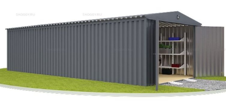 Гараж для автомобиля SKOGGY 3 х 8 м с увеличенной высотой