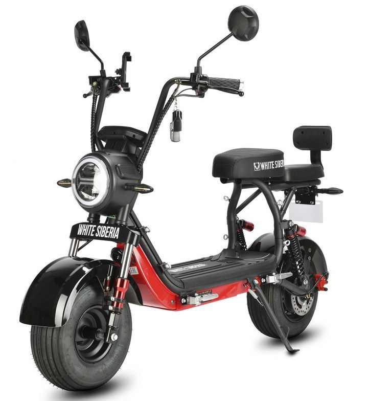 Электроскутер WHITE SIBERIA MINI R 3.0 BLACK 60V