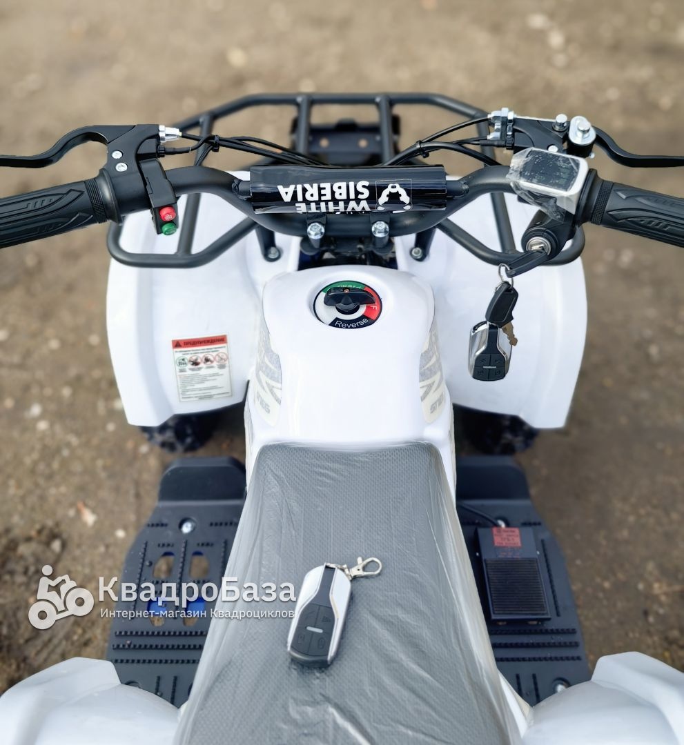 Электрический квадроцикл WHITE SIBERIA SNEG MINI
