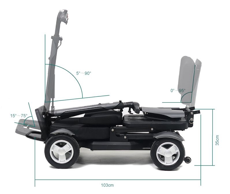 Трицикл GreenCamel Кольт MIJO MA01 (24V 2x6Ah 250W) 4WS поворот
