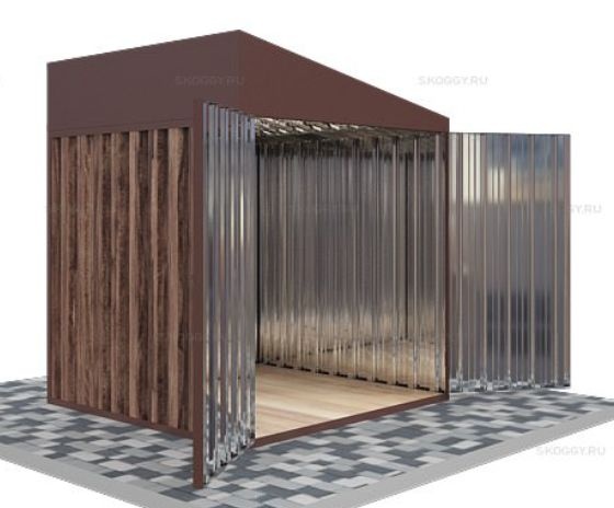 Гараж для Хранения с Односкатной Крышей Стандартный SKOGGY 2м