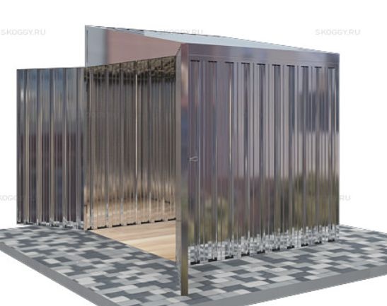 Гараж для Хранения с Односкатной Крышей Стандартный SKOGGY 2м