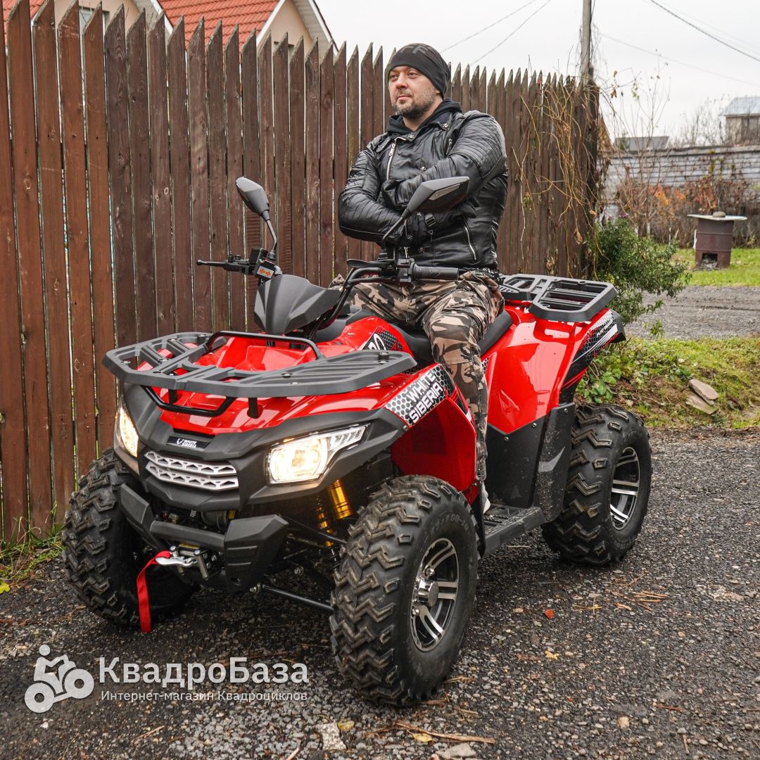 Электрический квадроцикл WHITE SIBERIA SNEG PRO MAX 6000W