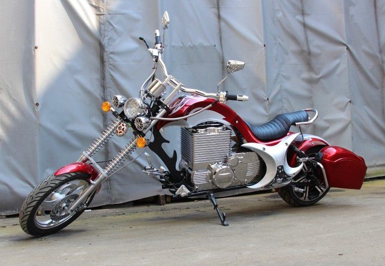 Электромотоцикл GreenCamel Чоппер C200 (72V 3000W R15)