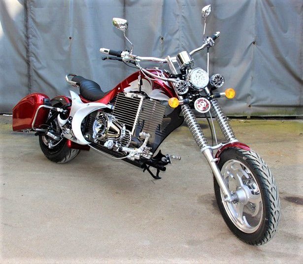 Электромотоцикл GreenCamel Чоппер C200 (72V 3000W R15)