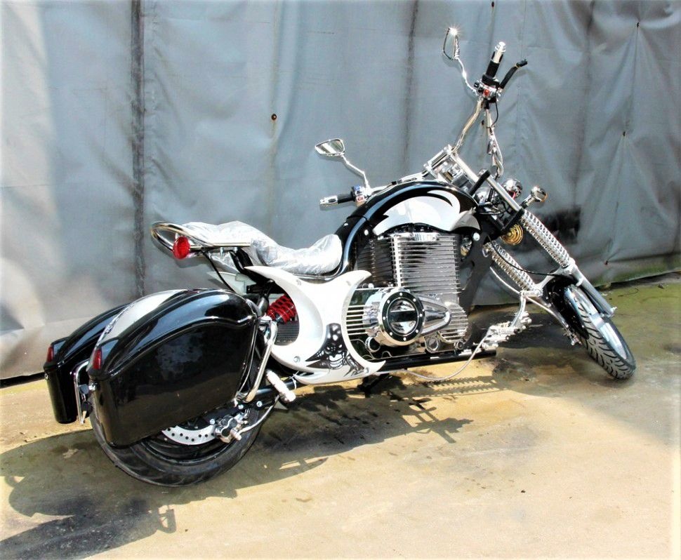 Электромотоцикл GreenCamel Чоппер C200 (72V 3000W R15)