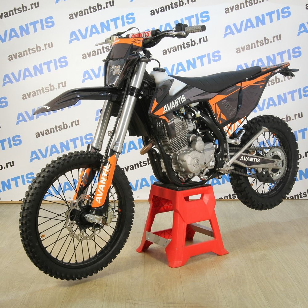 Мотоцикл Avantis Enduro 250 Carb (PR250/172FMM-5 DESIGN KT ЧЕРНЫЙ) KKE С  ПТС - купить с доставкой и сборкой в Москве