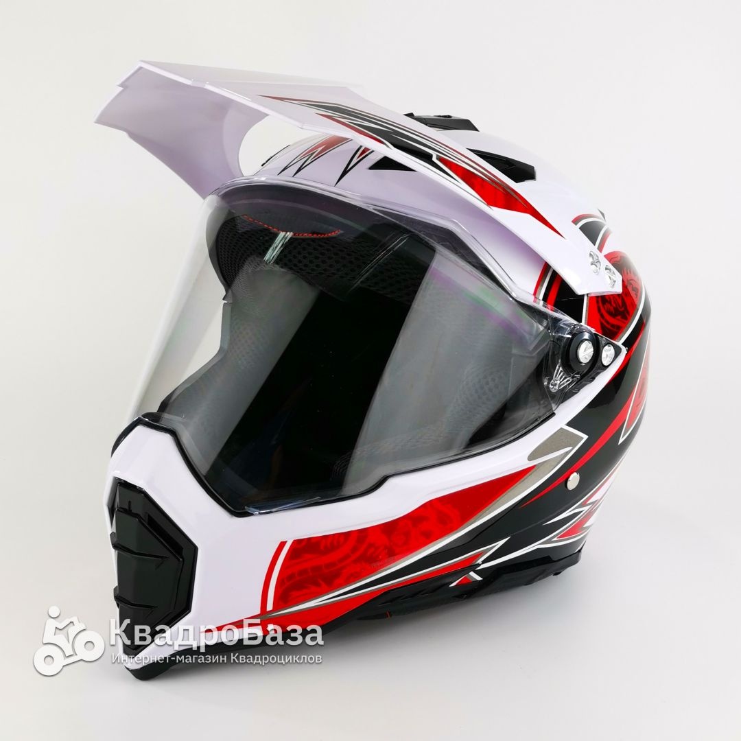 Мотошлем кроссовый Питбаза HWK с визором