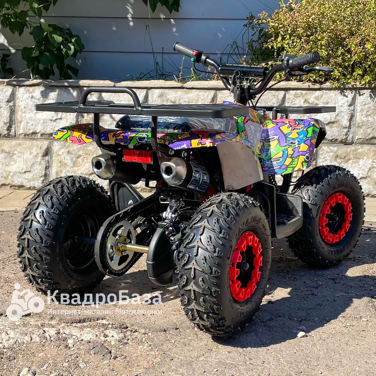 Детский бензиновый квадроцикл Motax Grizlik X-16 ES BW - купить с ...