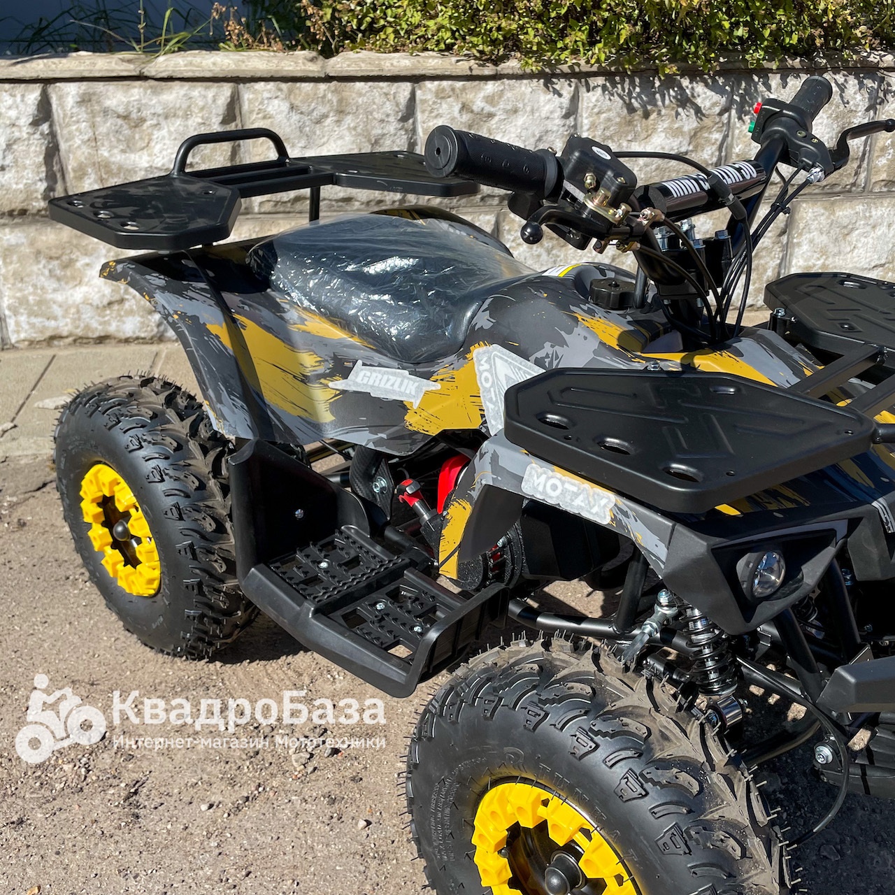 Детский бензиновый квадроцикл MOTAX GRIZLIK MINI ES BW