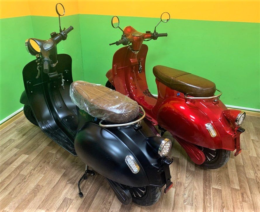 Электроскутер GreenCamel Веспа (72V 3000W R12)