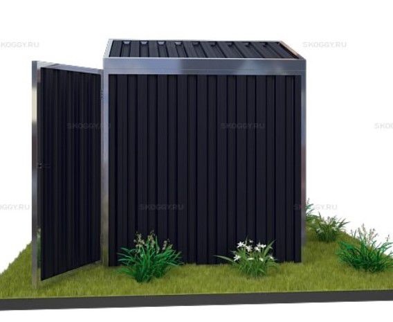 Металлический Гараж SKOGGY 2М Стандартный с двускатной крышей
