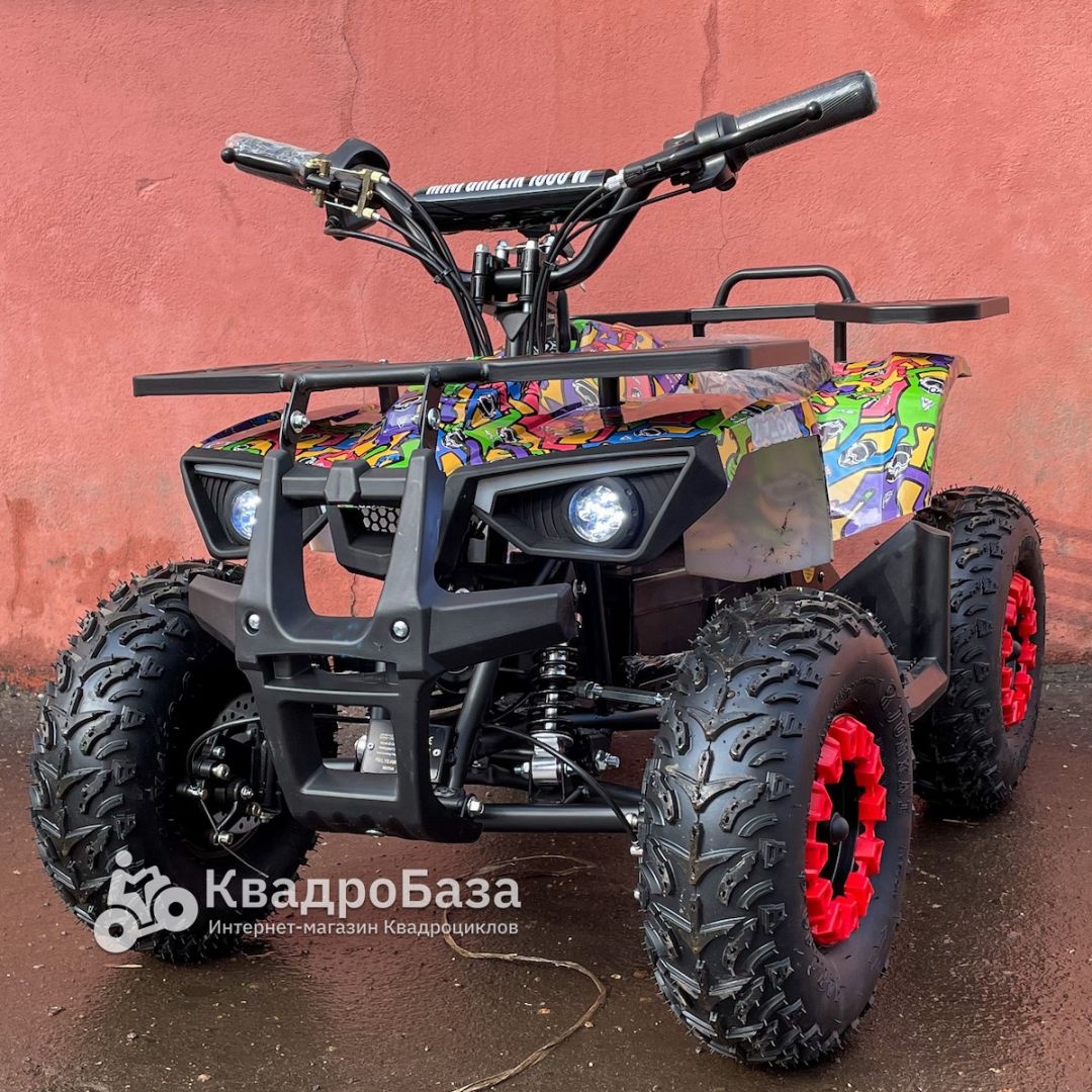 Детский электроквадроцикл Motax GRIZLIK MINI E1000 BW