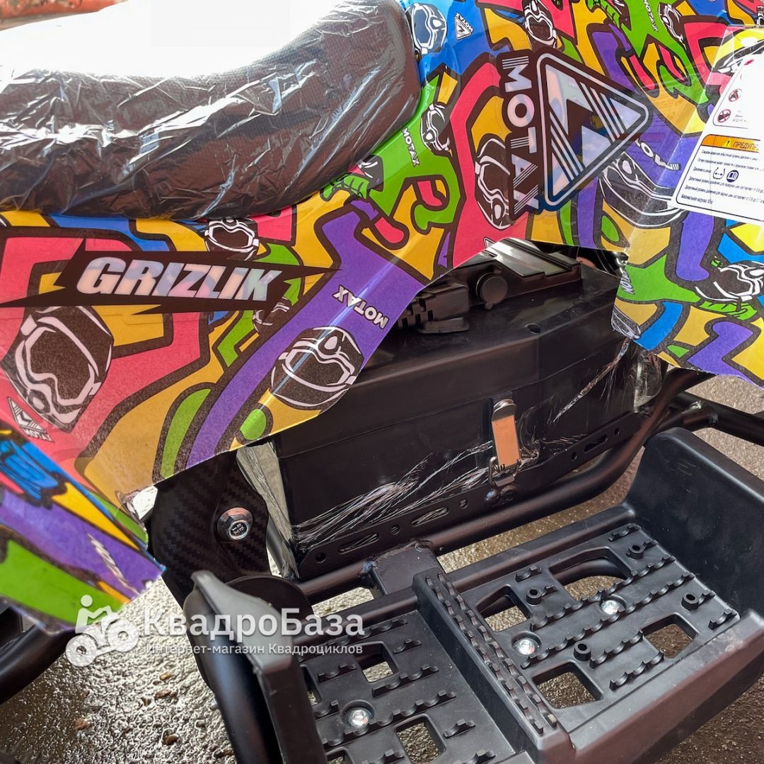 Детский электроквадроцикл Motax GRIZLIK MINI E1000 BW