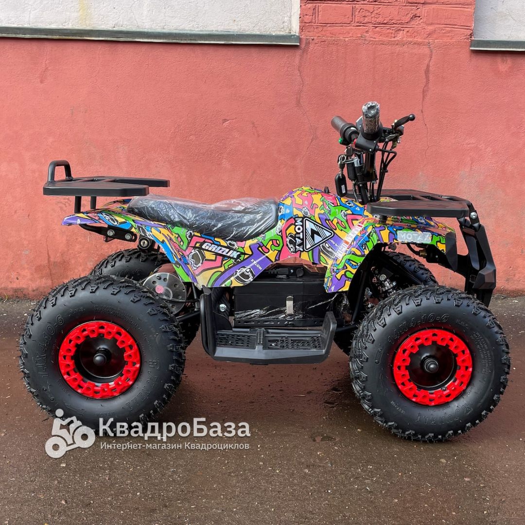 Детский электроквадроцикл Motax GRIZLIK MINI E1000 BW
