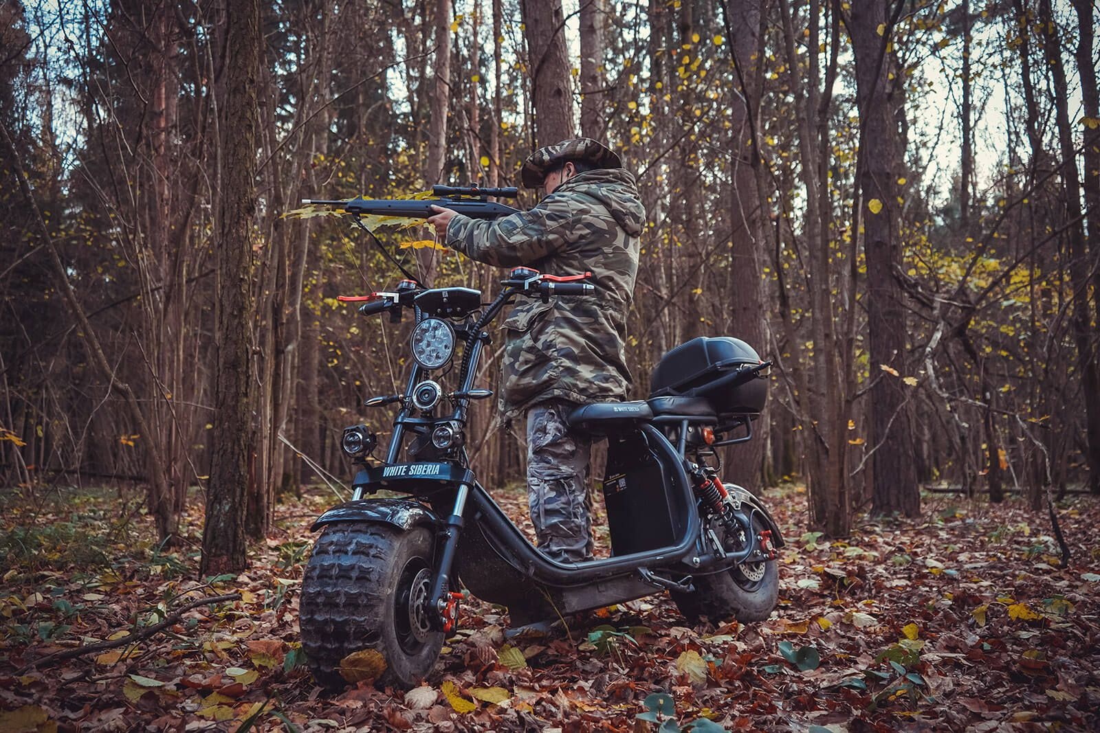 Электроскутер WHITE SIBERIA PRO 2WD 4000W