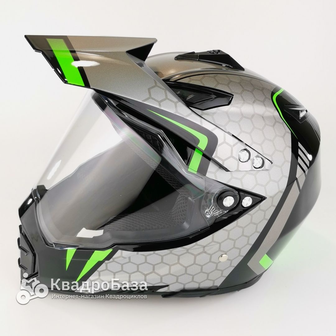 Мотошлем кроссовый Питбаза HWK с визором