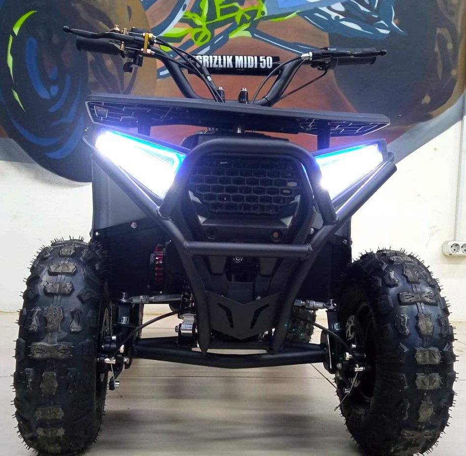 Детский бензиновый квадроцикл Motax GRIZLIK MIDI ES BW