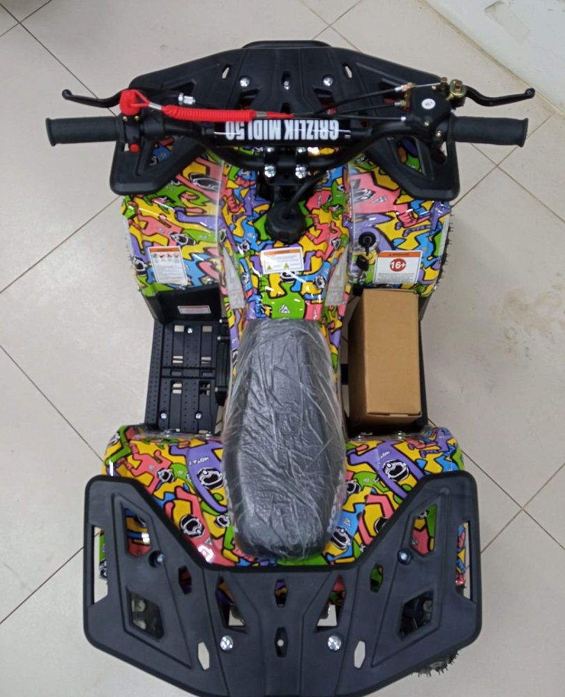 Детский бензиновый квадроцикл Motax GRIZLIK MIDI ES BW