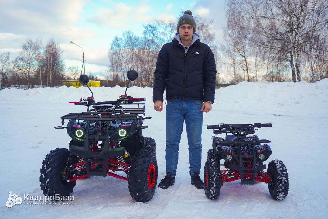 Электрический квадроцикл WHITE SIBERIA SNEG PRO 3000W