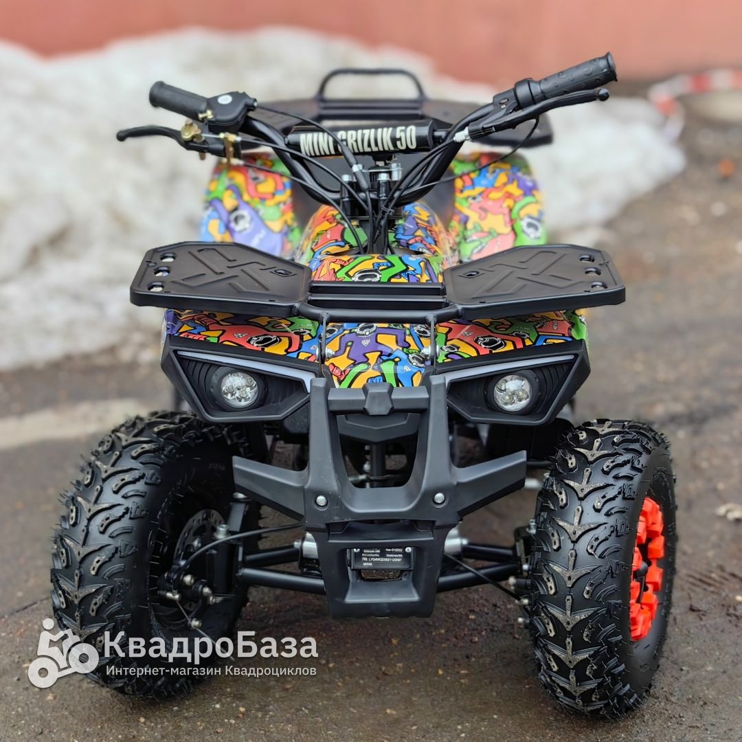 Детский бензиновый квадроцикл MOTAX GRIZLIK MINI ES BW