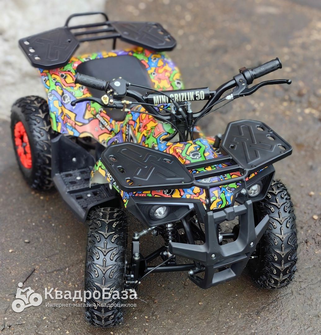 Детский бензиновый квадроцикл MOTAX GRIZLIK MINI ES BW